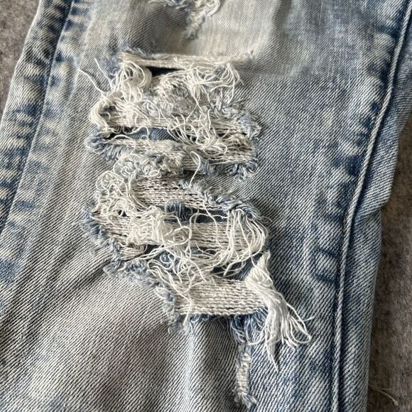 American Eagle Jeans Mens 29x30 Airflex Distressed Light Wash‎ - Picture 12 of 16